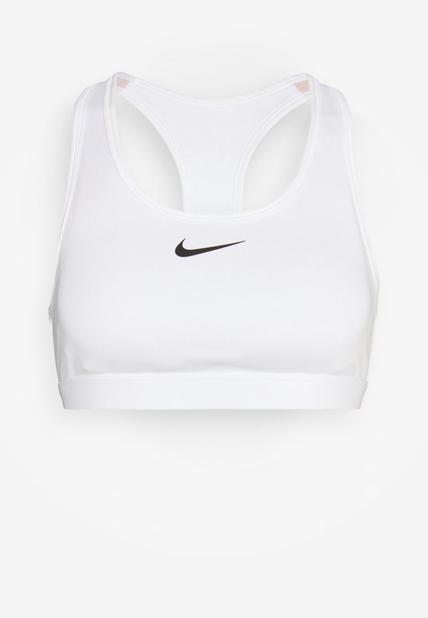 Nike Performance BRA - Medium support sports bra - white/stone mauve/black