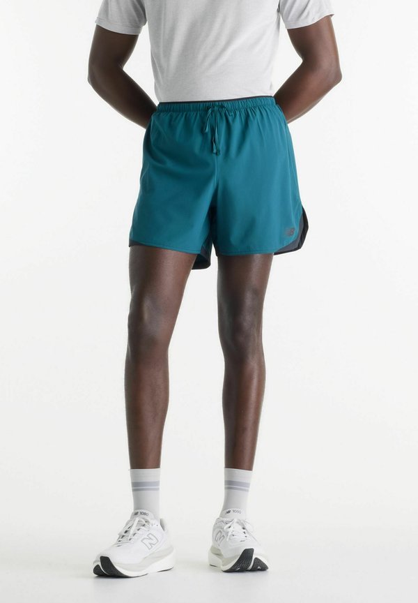 New Balance RC ESSENTIAL SHORT 5" - Sports shorts - medusa green slate grey