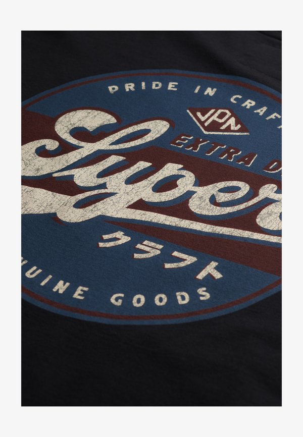 Superdry & Co TAP ROOM  - Print T-shirt - black