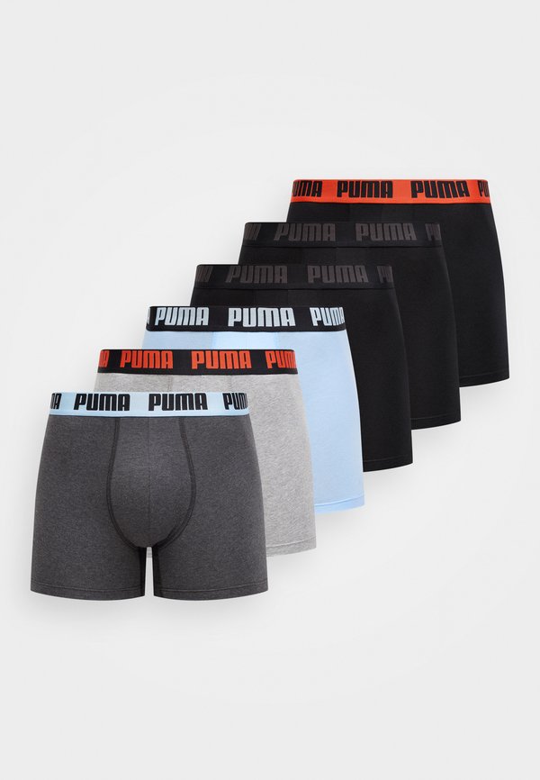 Puma MEN EVERYDAY 6 PACK - Boxer briefs - black/red/light blue