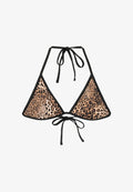 Bershka ANIMAL  - Bikini top - black
