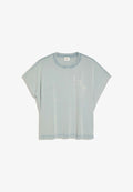 Bershka WORKER OVERSIZE - T-SHIRT 00075120 - Print T-shirt - light blue