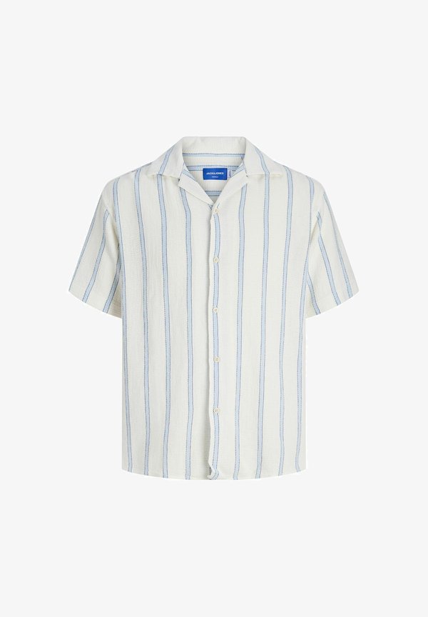 Jack & Jones JORCOBA STRIPE RESORT SHIRT SS SN - Shirt - skyway