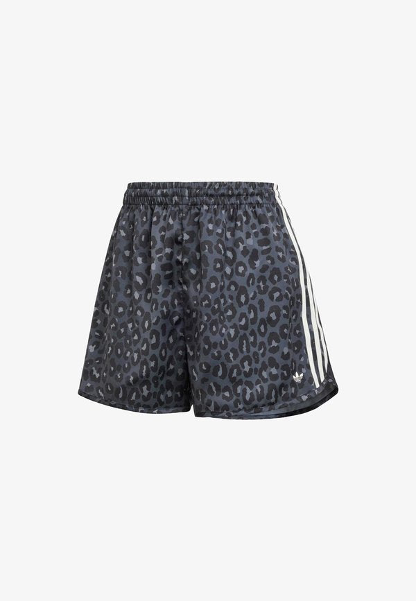adidas Originals WIDE LEG LEO PRINT SATIN - Shorts - multicolor/black