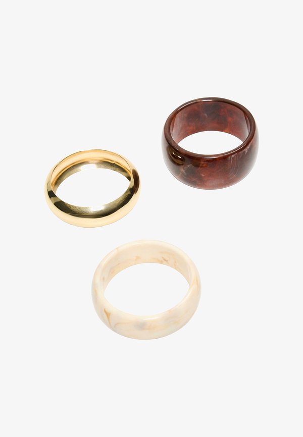 Bershka THREE PACK  - Bracelet - dark brown