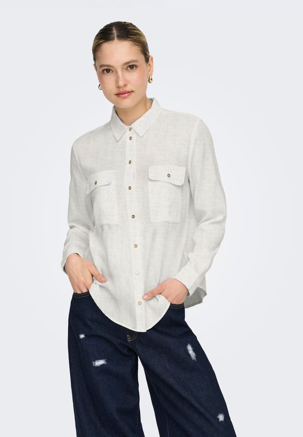 ONLY ONLWENDY - Button-down blouse - cloud dancer