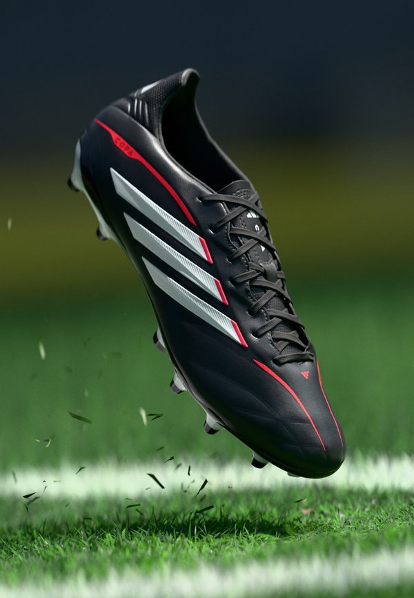 adidas Performance COPA PURE IV LEAGUE FIRM GROUND FOOTBALL BOOTS - Firm-ground football boots - core black/footwear white/lucid red