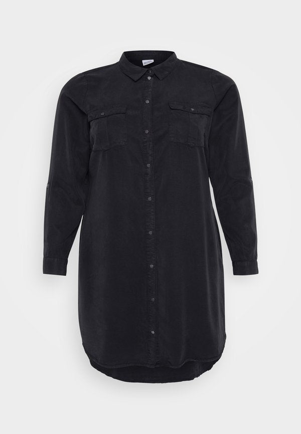 Vero Moda Curve VMCSIGGA Short - Shirt dress - black