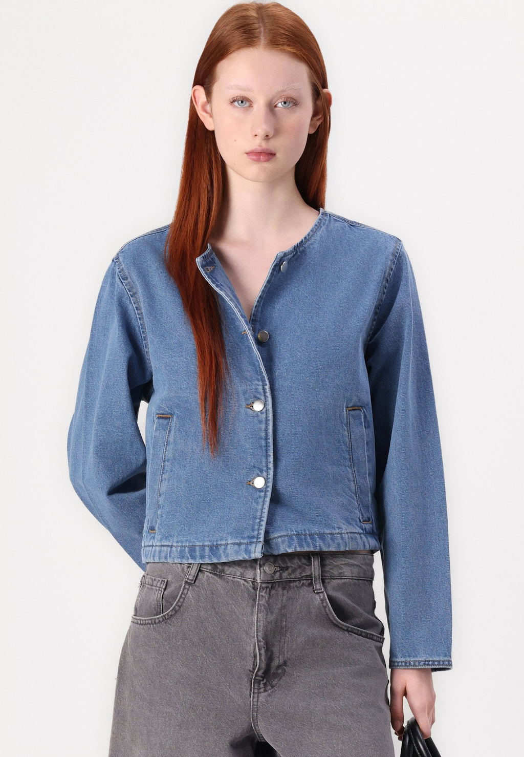 VILA Denim buttoned