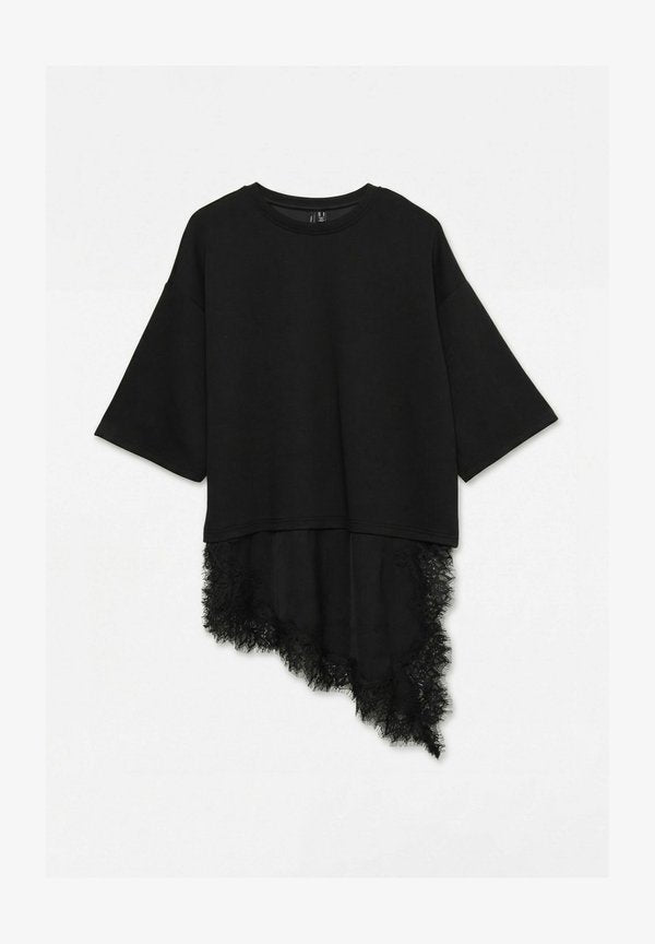 Vero Moda T-SHIRT VMKOURTNEY TOP - Blouse - black