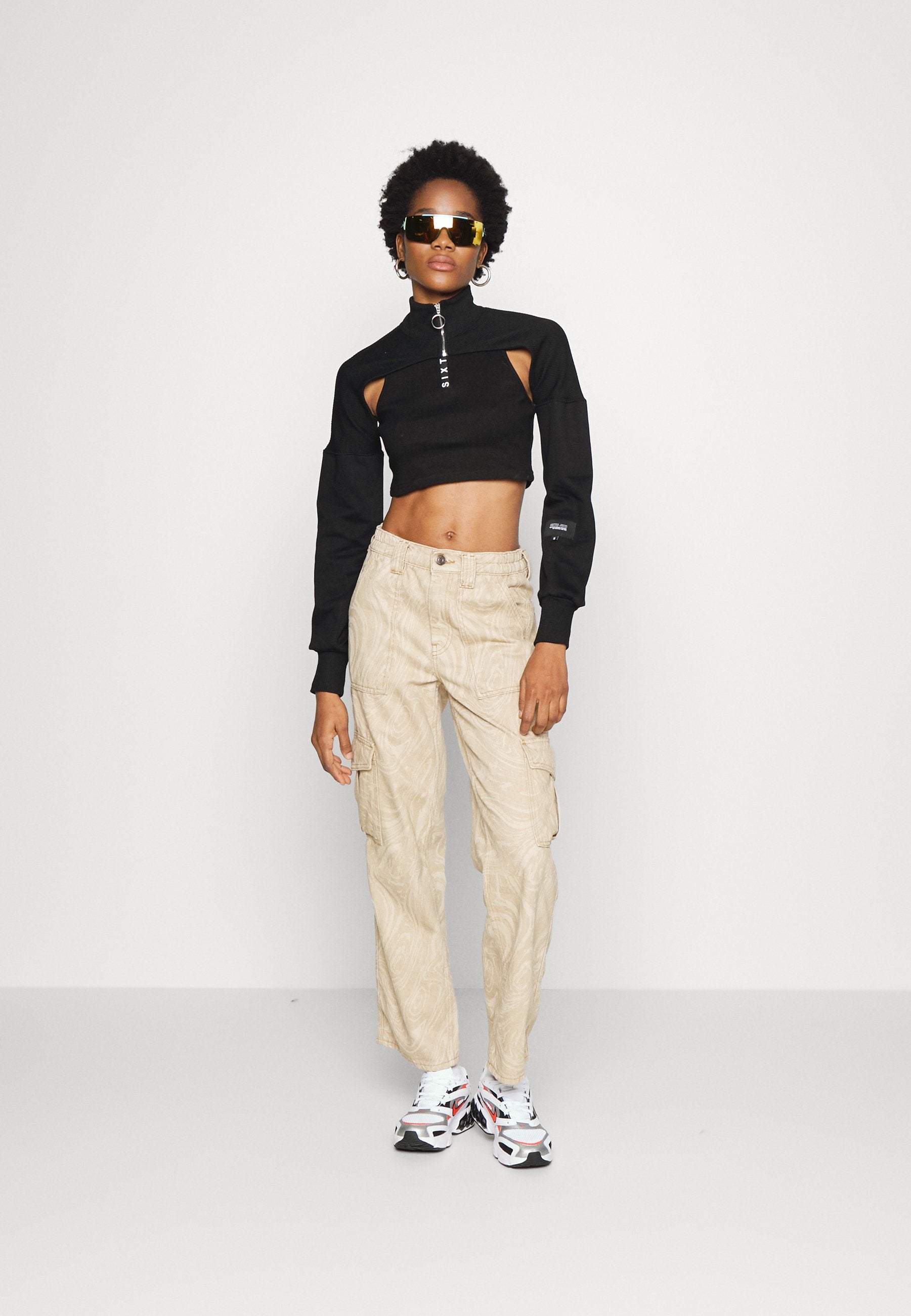 Sixth June FINE CROP BRANDED HALF ZIP