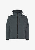 s.Oliver HYDROFUGE À CAPUCHE AMOVIBLE - Winter jacket - schiefergrau