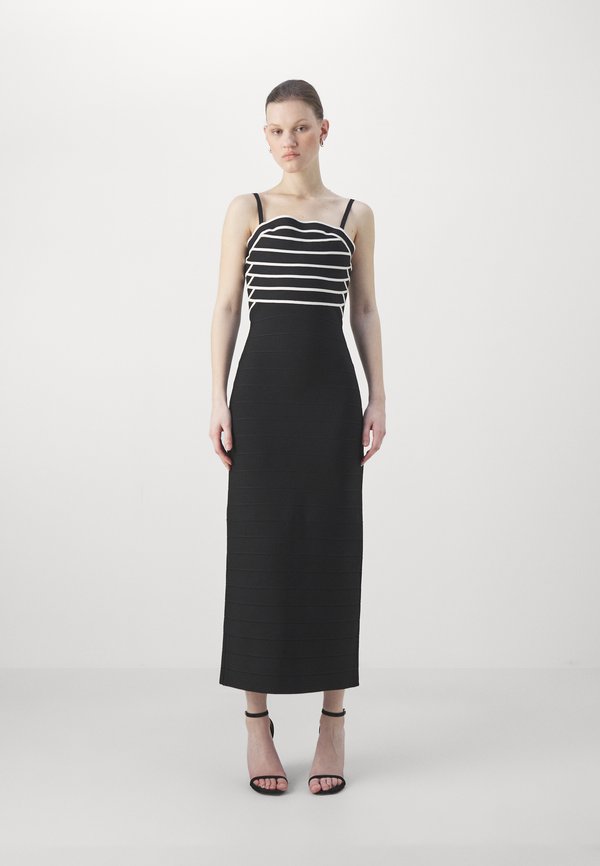 Hervé Léger STRIPED BANDAGE GOWN