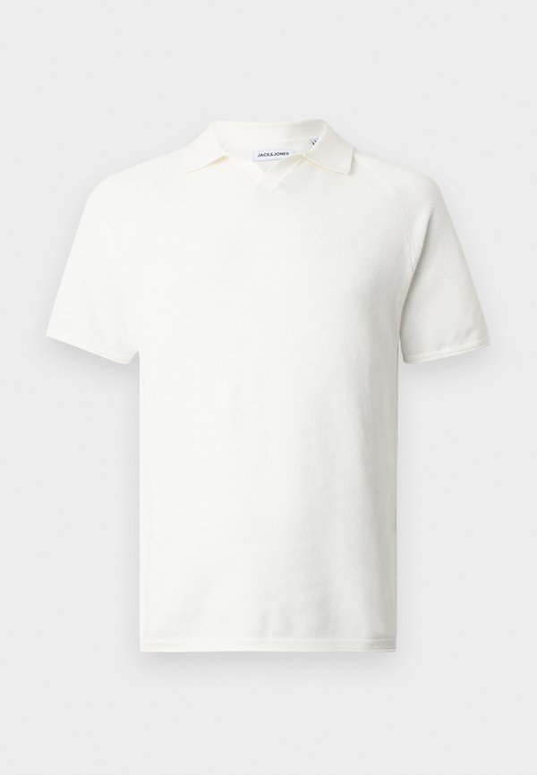 Jack & Jones Knitted Knitted - Polo shirt - cloud dancer
