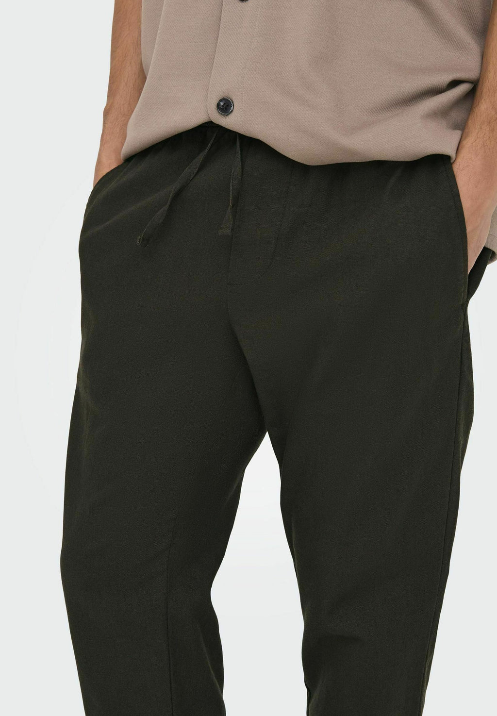 Joggers ONSLINUS Tapered Fit Linen Media 5