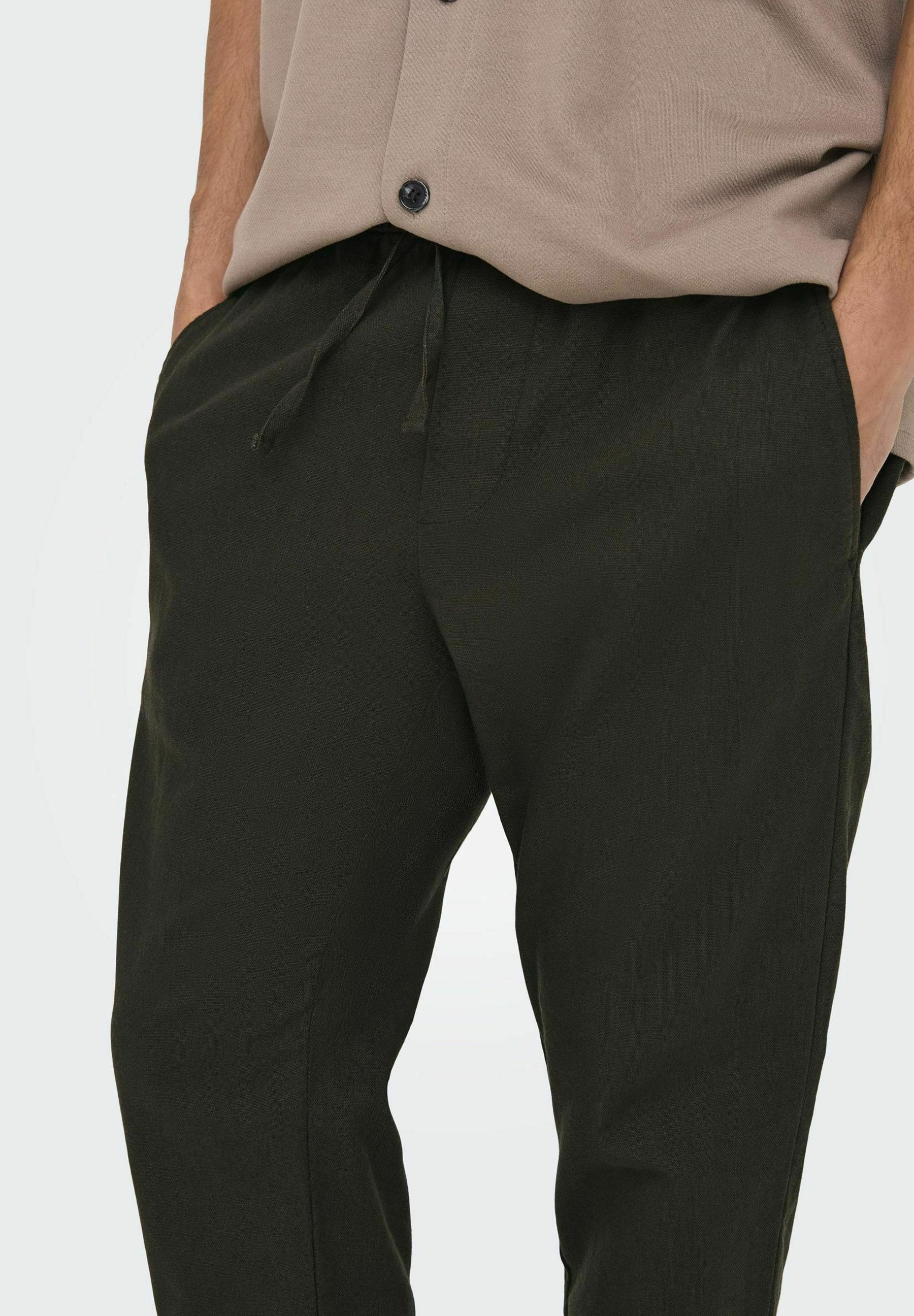 Joggers ONSLINUS Tapered Fit Linen Media 5