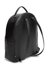 Tommy Hilfiger TH MONOGRAM DEBOSSED DOME BACKPACK - Rucksack - black