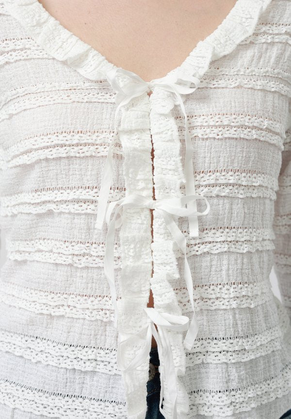 Even&Odd RUFFLE LACE TIE-UP