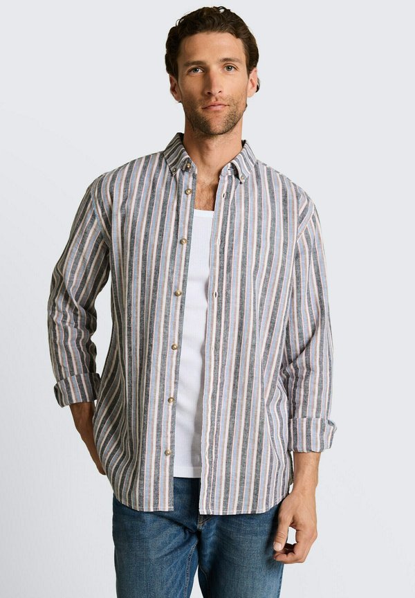 TOM TAILOR Shirt - blue multicolor stripe