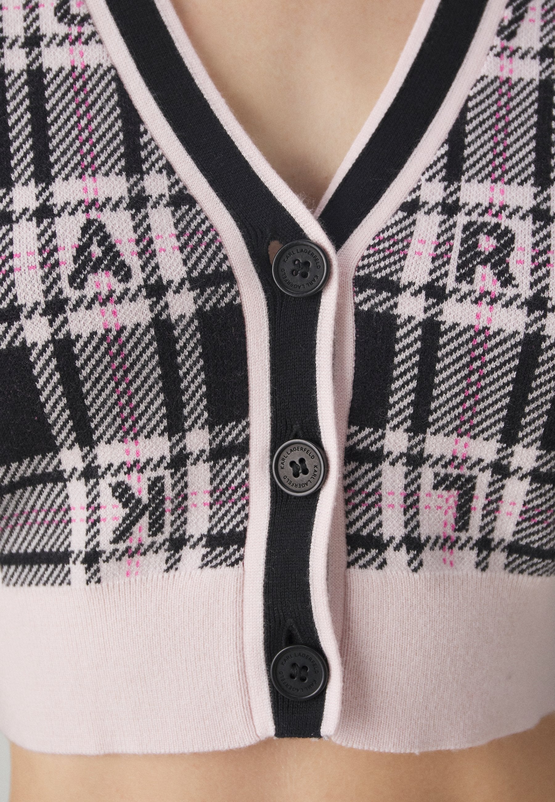 CHECKED CROPPED CARDIGAN Media 5