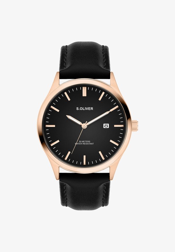 s.Oliver CLASSIC ROUND - Watch - schwarz