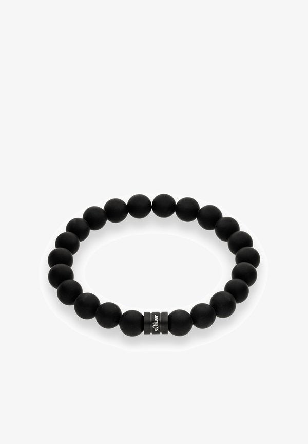 s.Oliver BEADS - Bracelet - schwarz