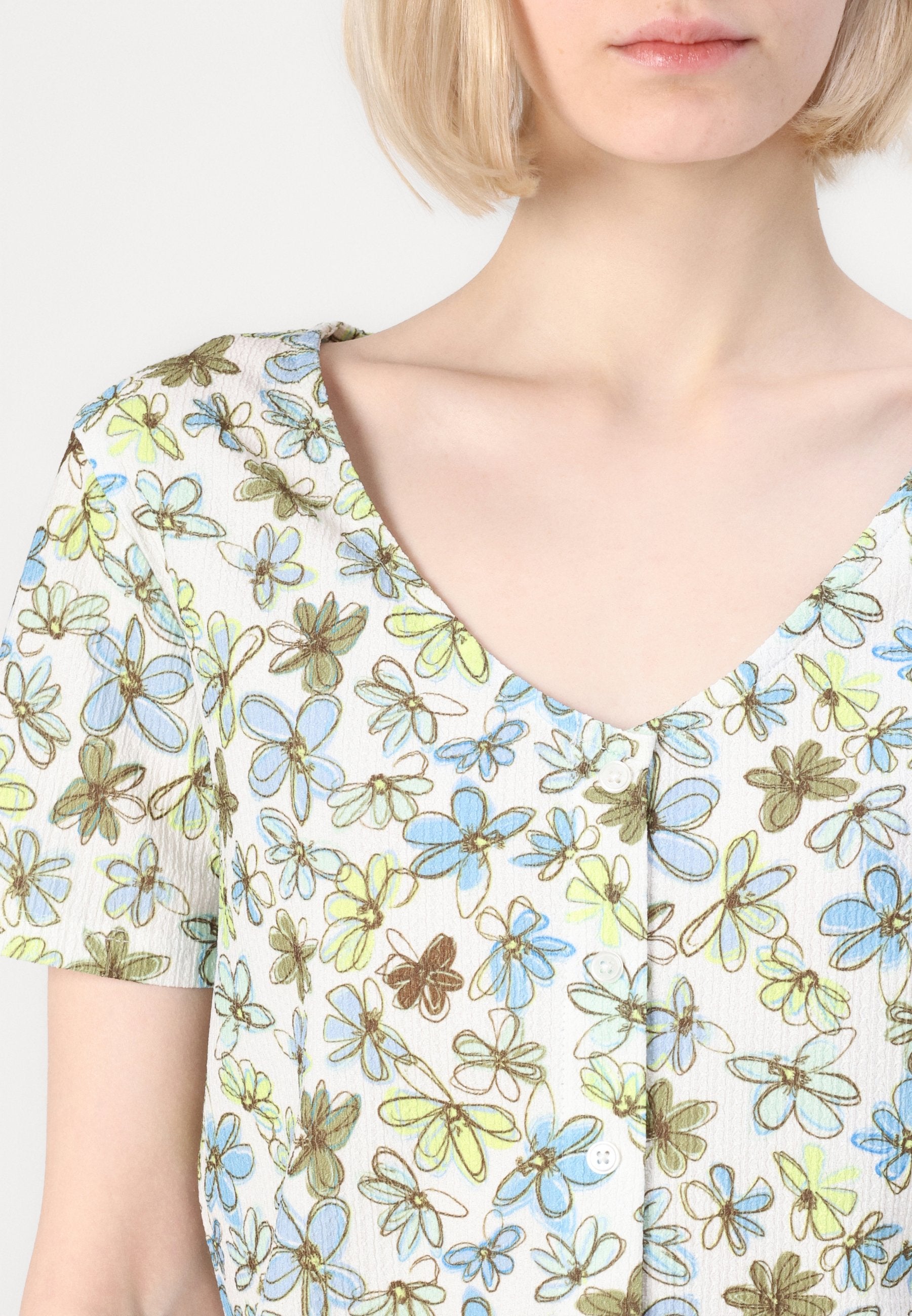 TOM TAILOR DENIM PRINTED BUTTON