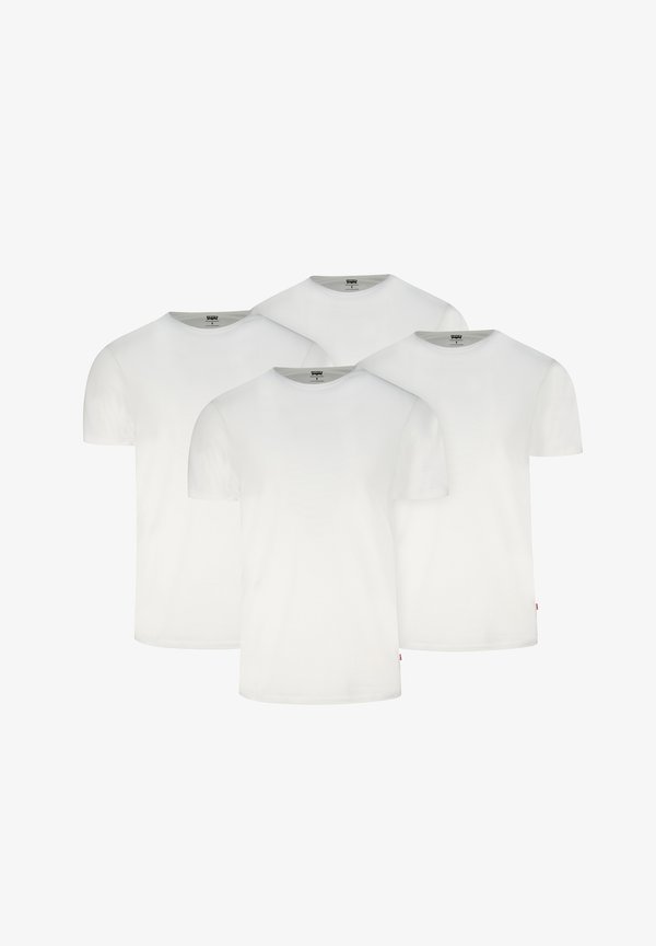 Levi's® LEVI’S HERREN T-SHIRT 4-ER PACK MEN HERREN UNTERHEMD RUND-AUSSCHNITT  - Undershirt - white