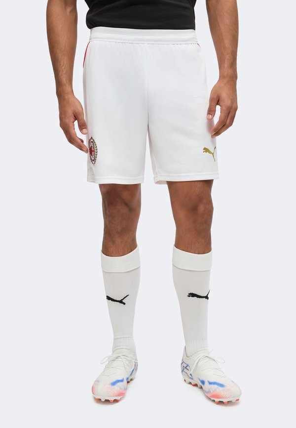 Puma AC MILAN SHORTS REPLICA - Club wear - puma white-victory gold