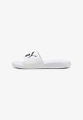 Puma POPCAT 20 SLIDES UNISEX - Pool slides - white- black