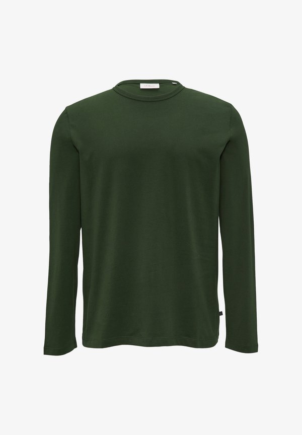s.Oliver AUS BAUMWOLLJERSEY - Long sleeved top - tannengrün