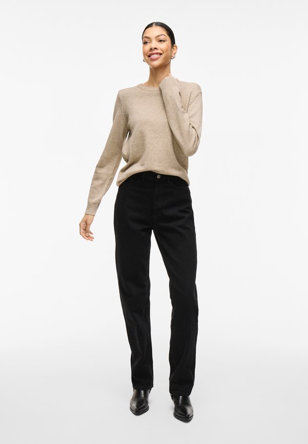 VILA VIRIL O-NECK L/S KNIT TOP - NOOS