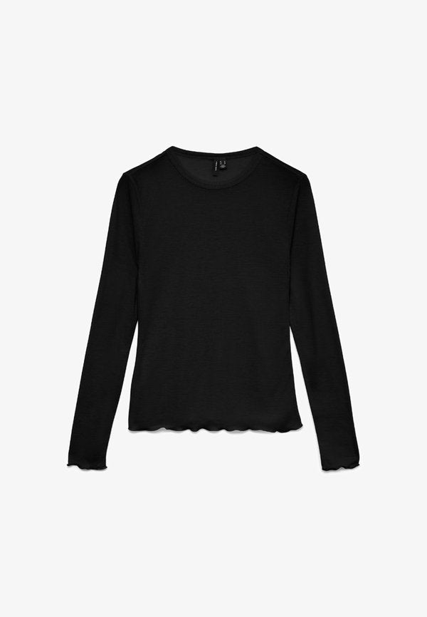 Vero Moda VMARIEL - Long sleeved top - black