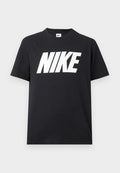 Nike Sportswear CLUB VARSITY LIFESTYLE - Print T-shirt - black/white