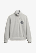 Superdry & Co ATHLETIC ESSENTIALS HALF ZIP - Sweatshirt - grey marl
