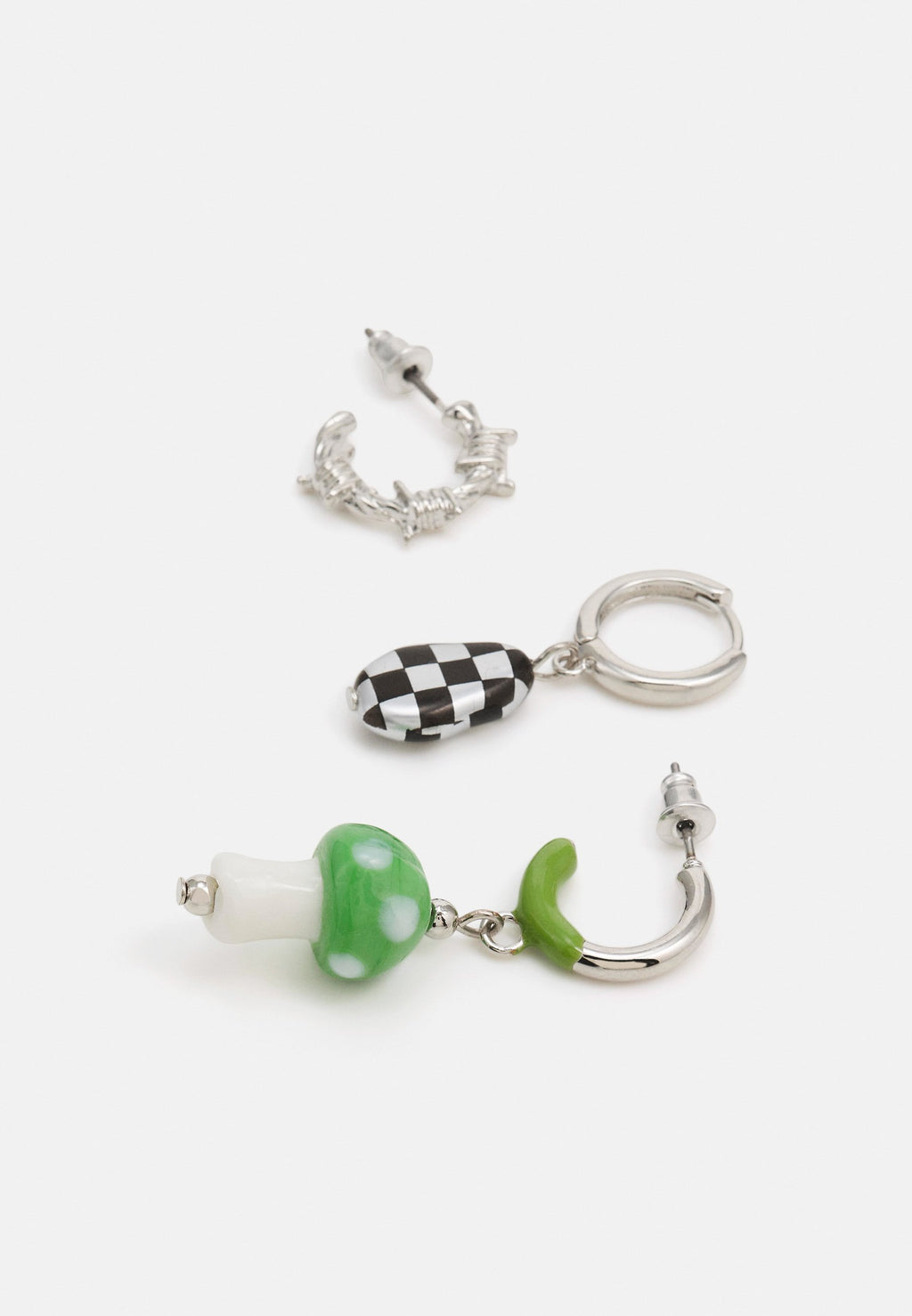 Uncommon Souls MUSHROOM DROP EARRING UNISEX 3 PACK