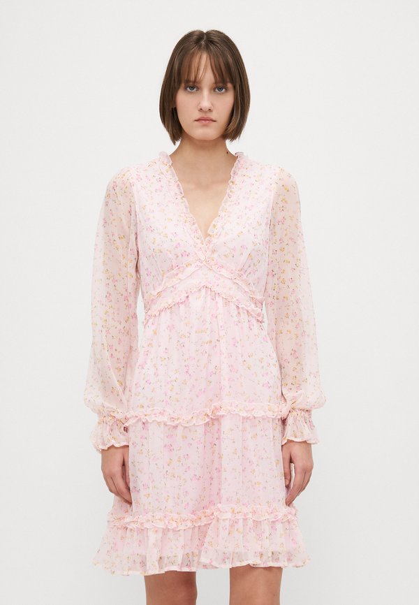 Vero Moda Tall VMSMILLA FRILL - Day dress - pink a boo