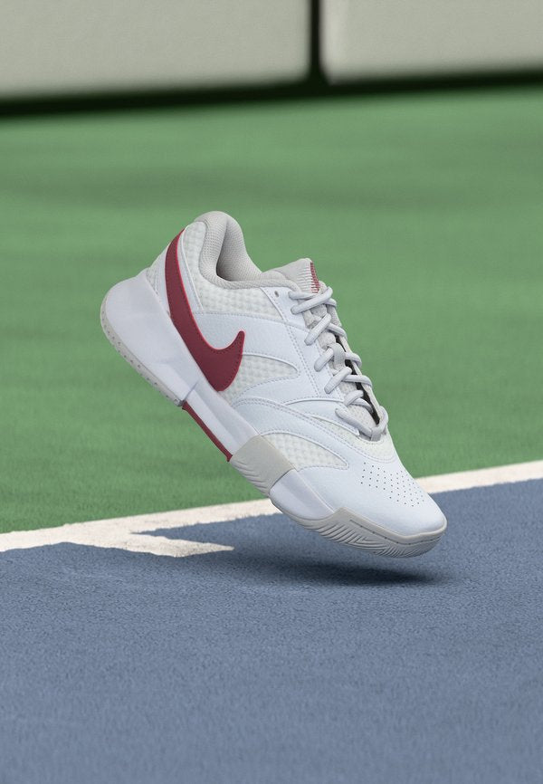 Nike Performance COURT LITE 4  - Multicourt tennis shoes - white/pink smoke/vast grey