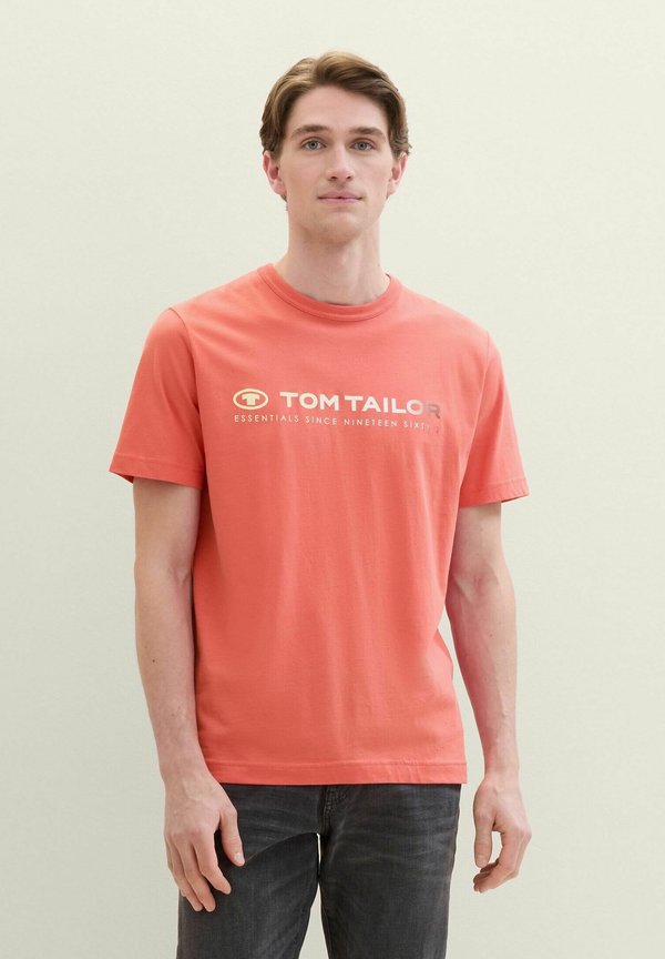 TOM TAILOR MIT LOGO  - Print T-shirt - flamingo flower