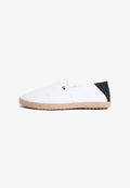 Tommy Hilfiger FLAG EMBROIDERY CANVAS ESPADRILLES - Espadrilles - white