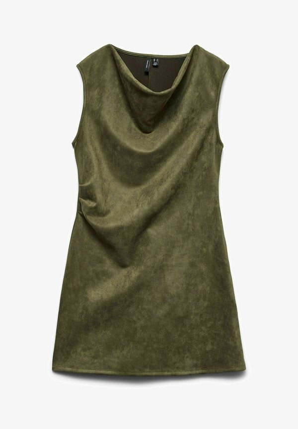 Vero Moda VMBELLA Short - Day dress - winter moss