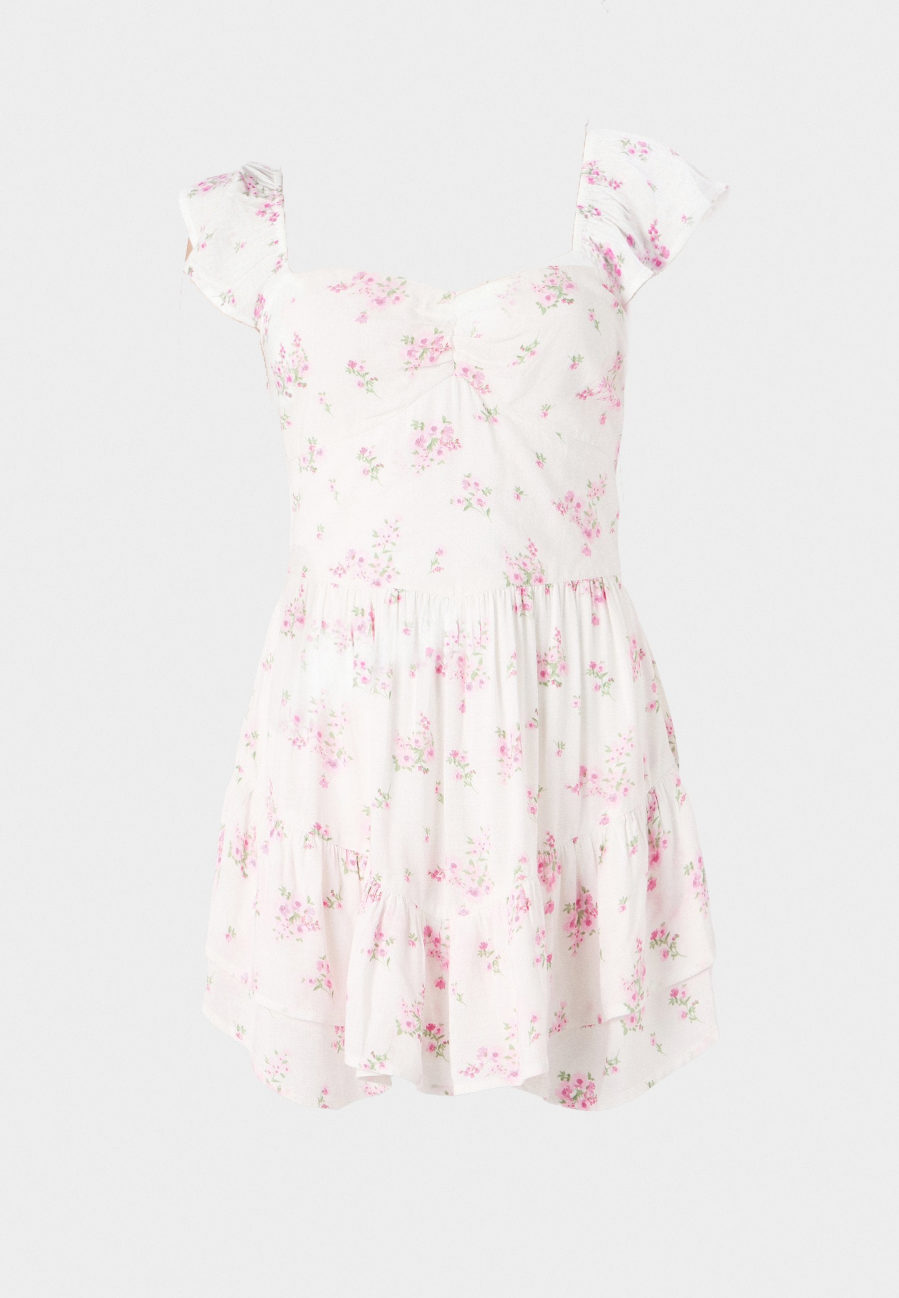 FLUTTER SLEEVE PINCH BUST MINI SKORT DRESS - Hollister Co. - View 1
