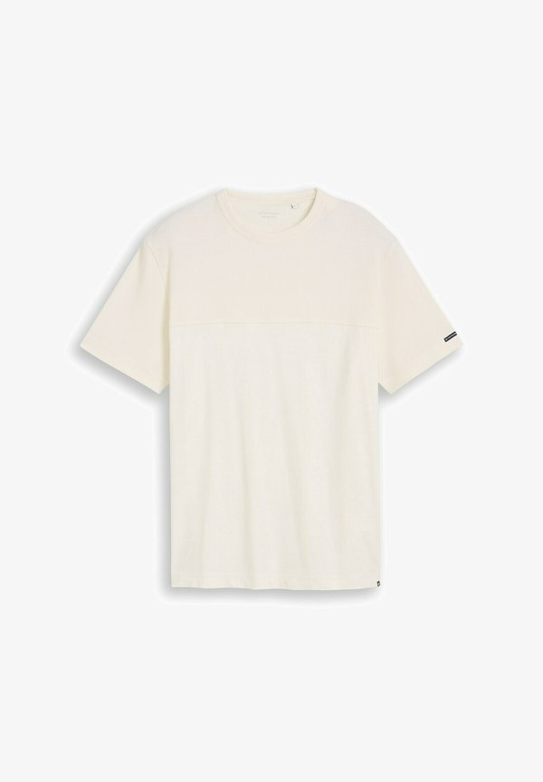 TOM TAILOR Basic T-shirt - gardenia white
