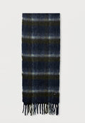 Tommy Hilfiger CHECK WOOL BLEND SCARF - Scarf - dark blue