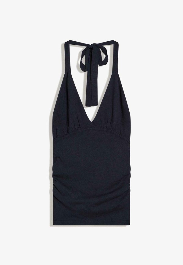 Bershka GATHERED HALTER - TOP - Top - royal blue