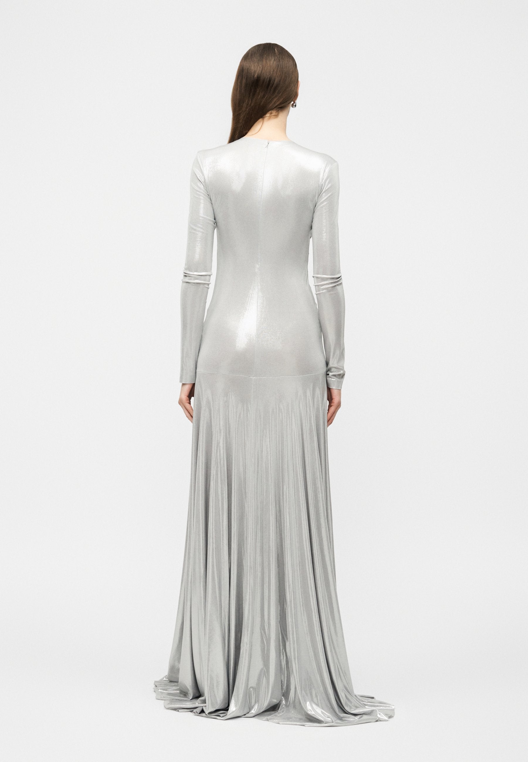Norma Kamali LONG SLEEVE V NECK