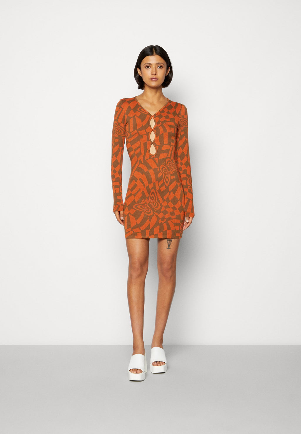 Neon & Nylon NORA CUTOUT SHORT DRESS