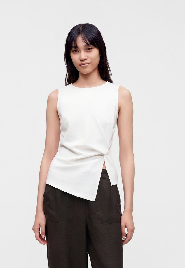 Vero Moda VMSMILLA KNOT - Top - snow white