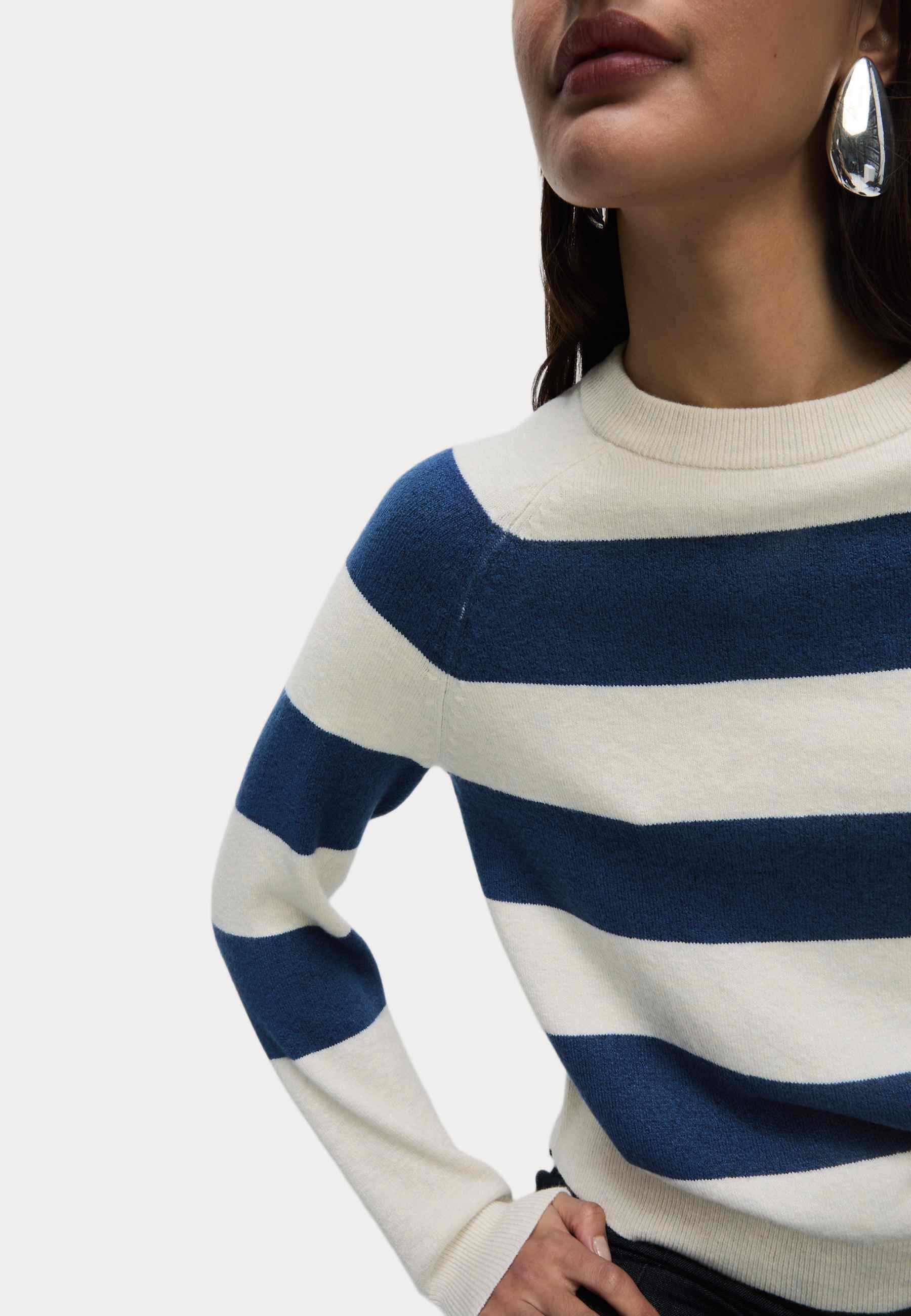 Marks & Spencer AIR STRIPE CREW NECK