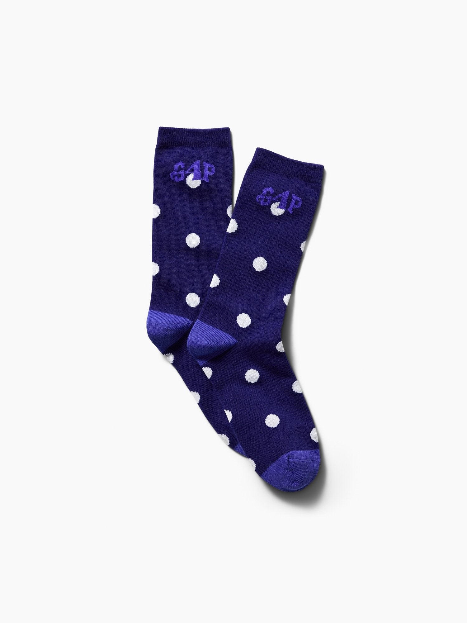 GAP GAP AWAKE NY LOGO DOTTED CREW SOCKS